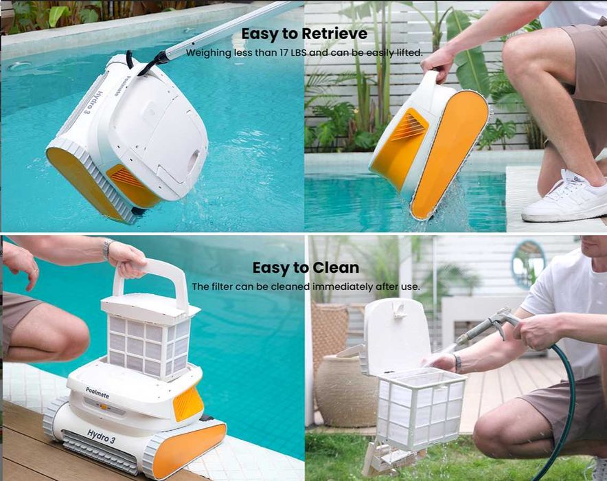 Robot curatare piscina cu acumulator, fara fir - Poolmate HYDRO 3