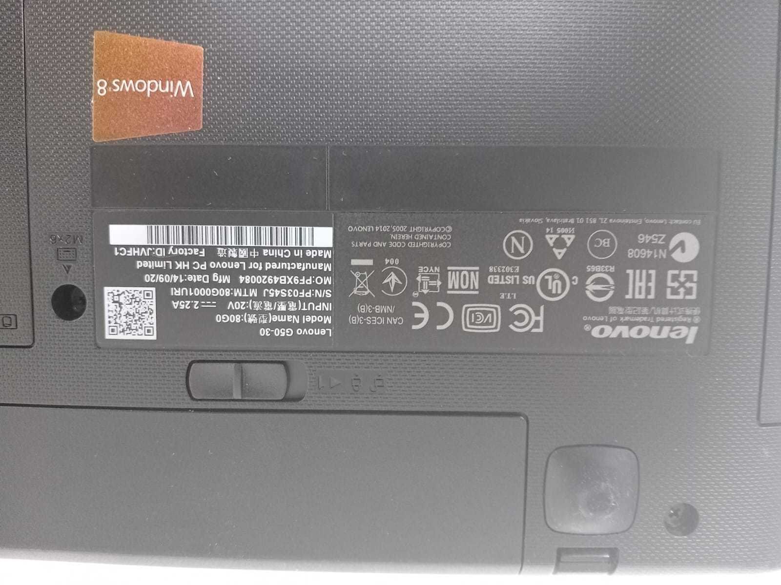 [Ag33] Laptop Lenovo G50 Celeron , 2 Gb ram , hdd 500 Gb