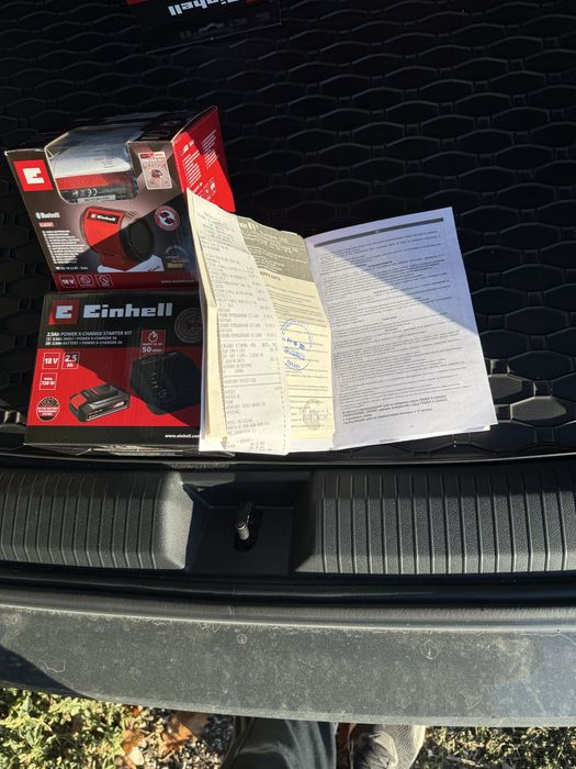 Einhell блутут колонка със батерия и зарядно