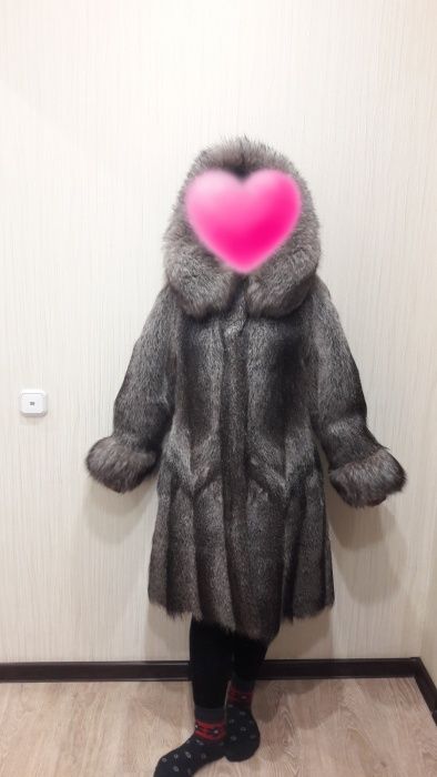 Шуба Нутрия с Песцом
