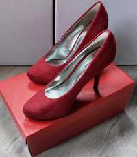 Дамски обувки Graceland с висок ток от изкуствен велур 38