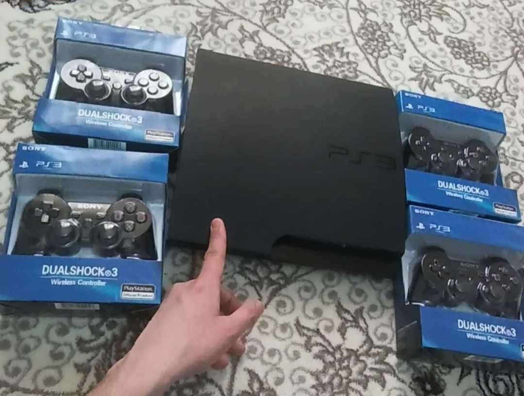 PlayStation 3 slim 25o'yin 4toza pult Sony Ps3