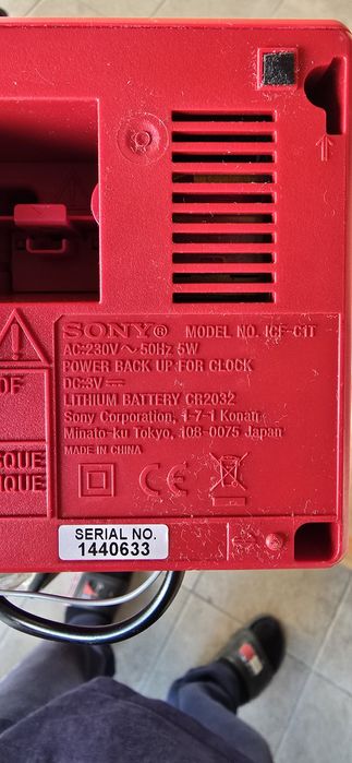 Radio ceas Sony ICF-C1T