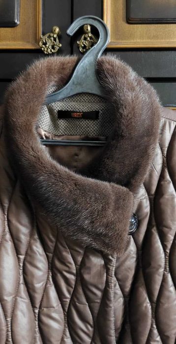 Стеганное пальто