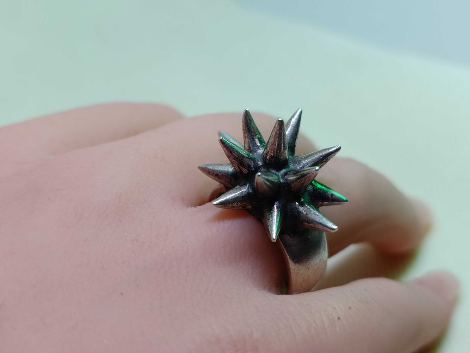 Inel punk cu țepi din argint 925 — Londra (2003)