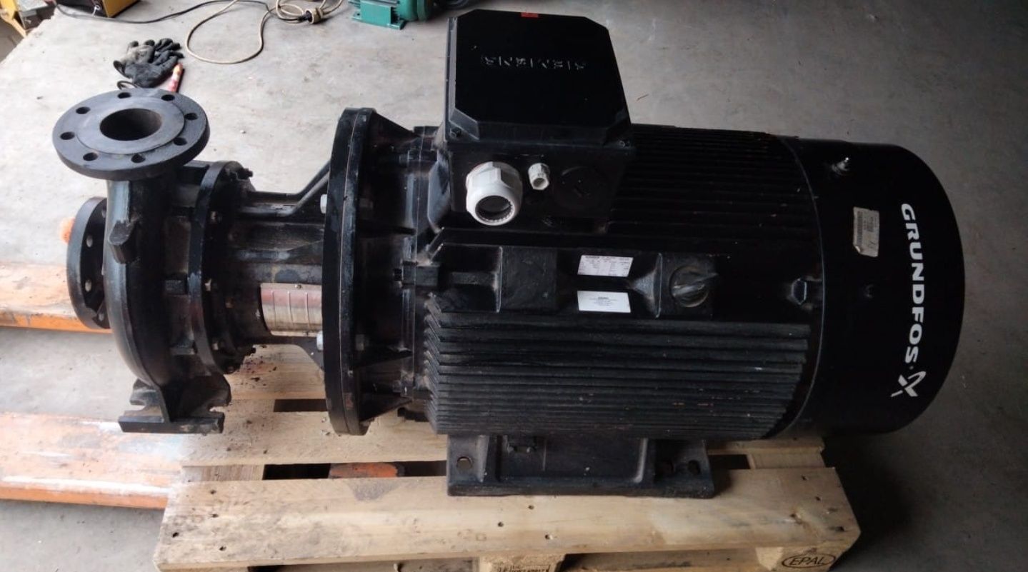 Pompa apa grundfoss irigatii tambur, 90kW, 250mc, 10bar, 3000rpm, 380V