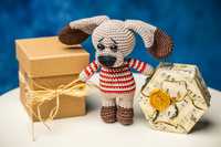 Плетени играчки на една кука-Кученце и Кенгуру Ру