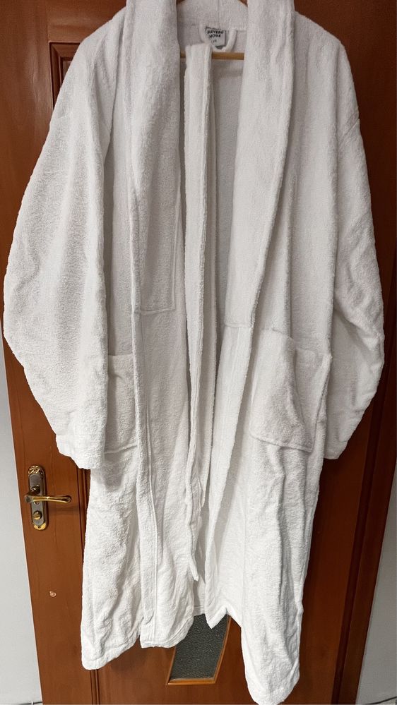 Белый махровый халат, размер XXL, Турция