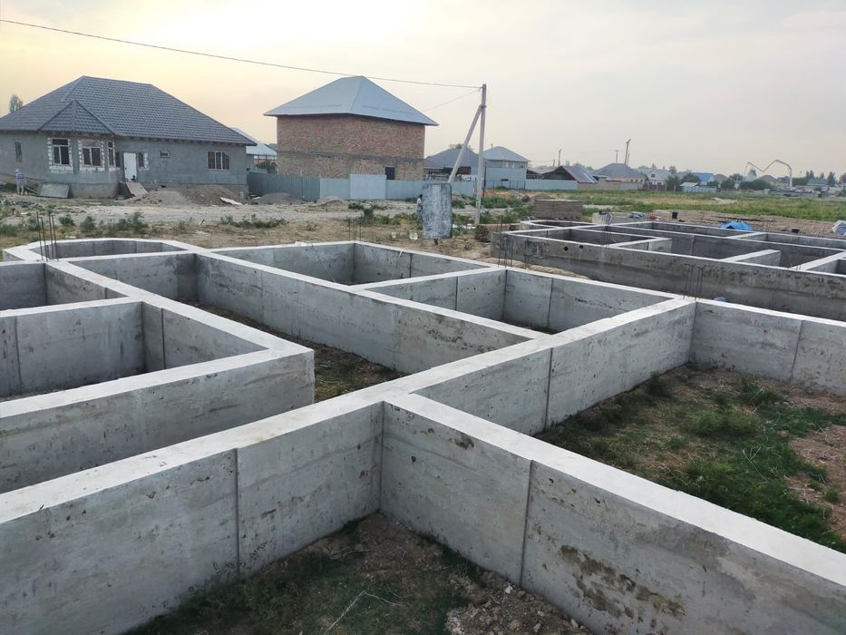 Заливаем фундамент, Фундамент құямыз, опалубка, забор, стяжка
