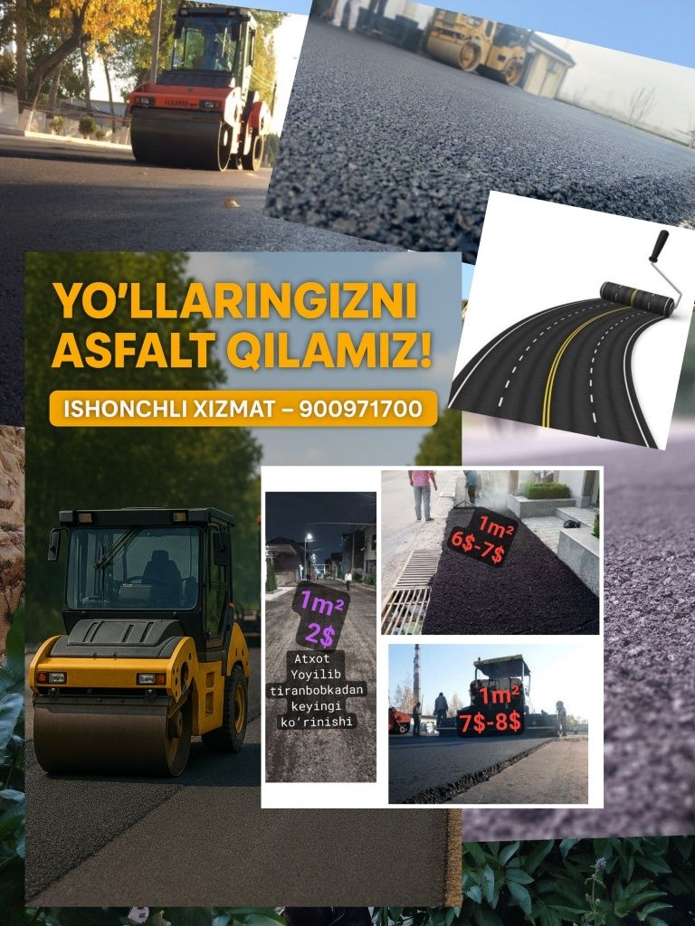 Asfalt xizmatlari Toshkent