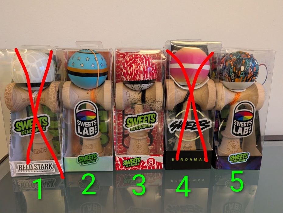 Kendama SWEETS Boost V23 V26 ALL STAR Hobie Doan Reed Stark