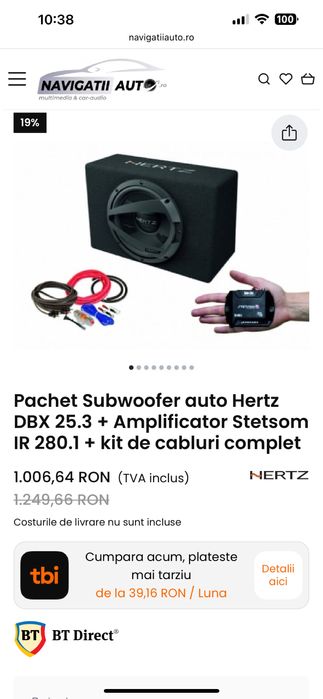 Subwoofer+amplificator