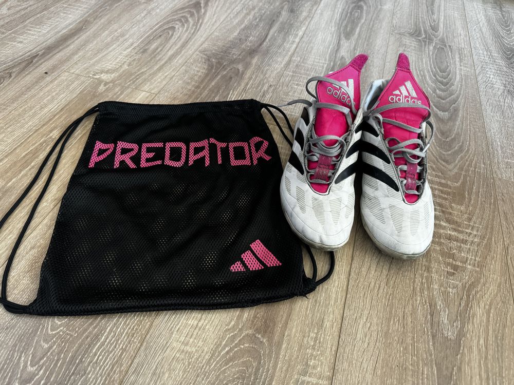 Стоножки adidas predator precision white&pink