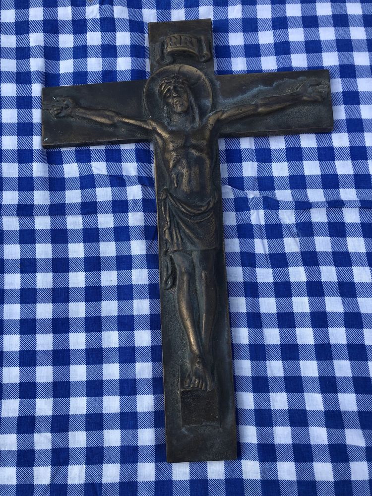 Crucifix foarte vechi de bronz