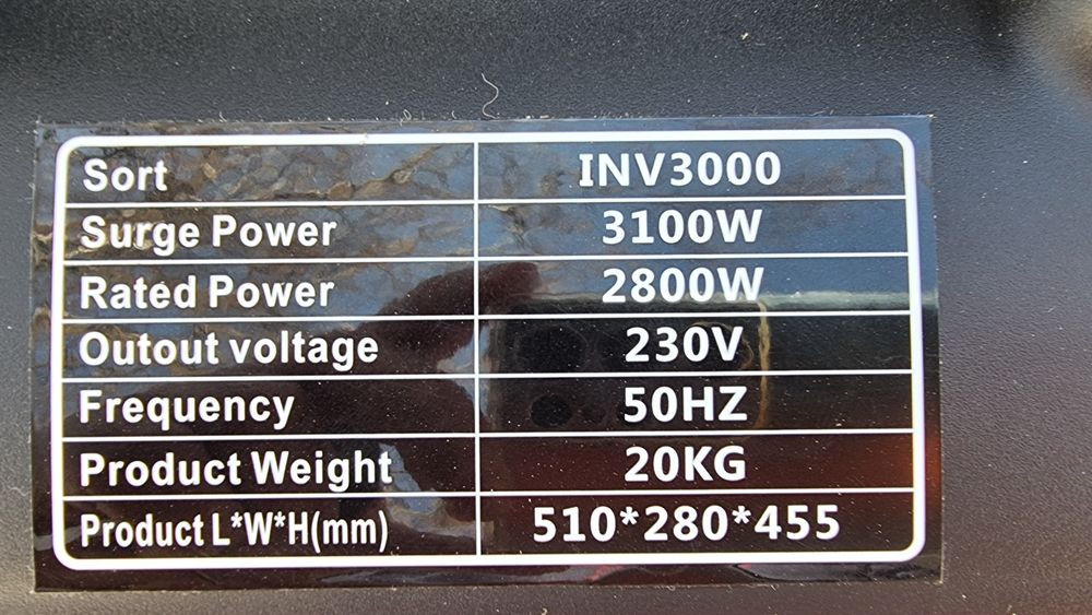 Генератор за ток 3000W Дистанционно палене!