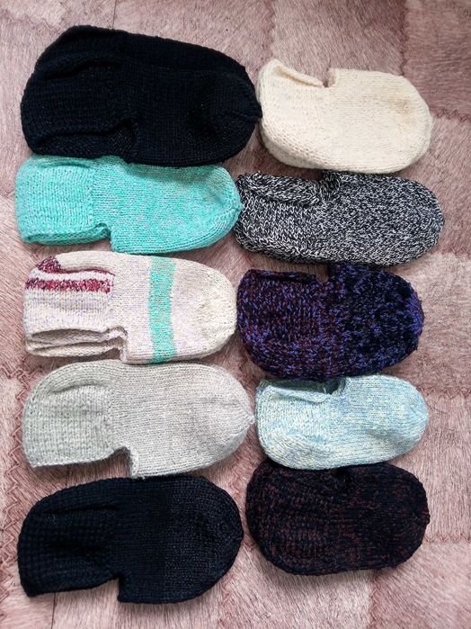 Вязаные тапочки 10 пар