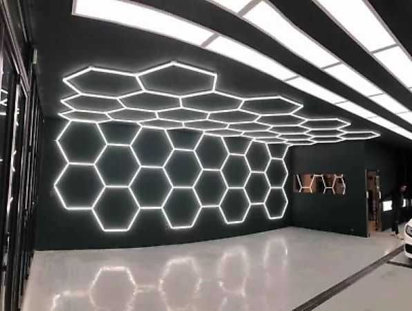 Led tavan honeycomb 672w 14 hexagoane - Negociabil - stoc limitat