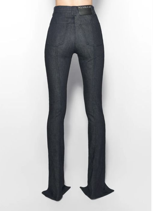 Mugler raw denim skinny jeans