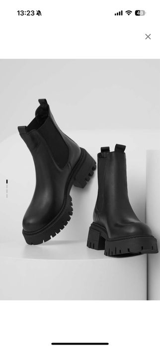 Боти от естествена кожа Answear LAB