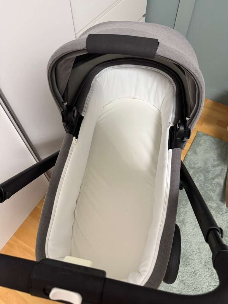 Като НОВА! Cybex Balios S Lux Soho Grey пълен комплект + подарък