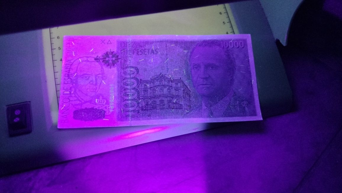 Bancnota 10000 pesetas , stare foarte bună, reproducere cu elemente de