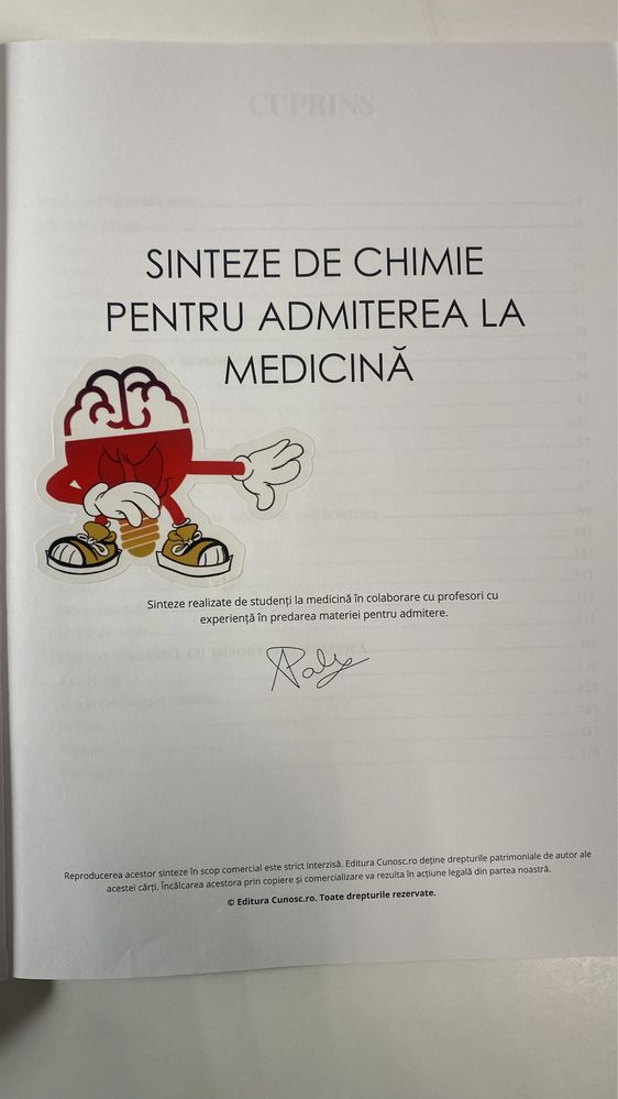 Materiale pentru admiterea la medicina