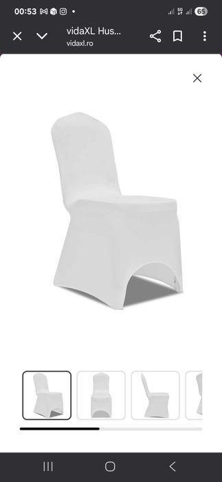 Huse scaune restaurant/albe