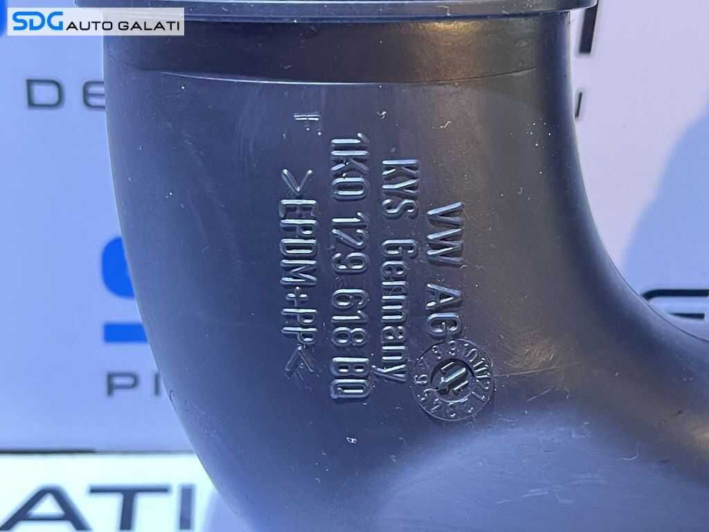 Tub Tubulatura Conducta Ghidaj Admisie Aer VW Golf 5 2.0 TDI BMM BKD AZV BVB 2004 - 2008 Cod 1K0129618BQ