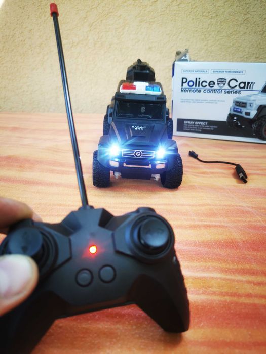 Masinuta Off Road SUV de politie cu telecomanda acumulator NOS