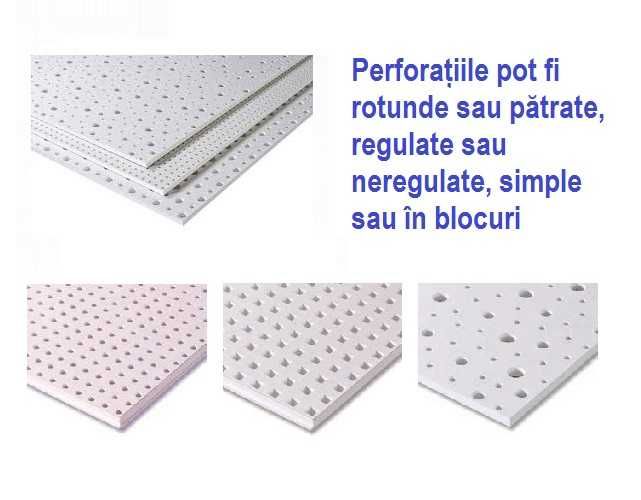 Trape pentru măști sau tavane cu perforații
