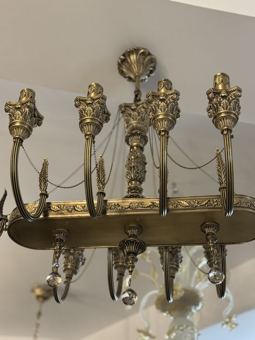 Candelabru bronz masiv- nisipiu-10 brate