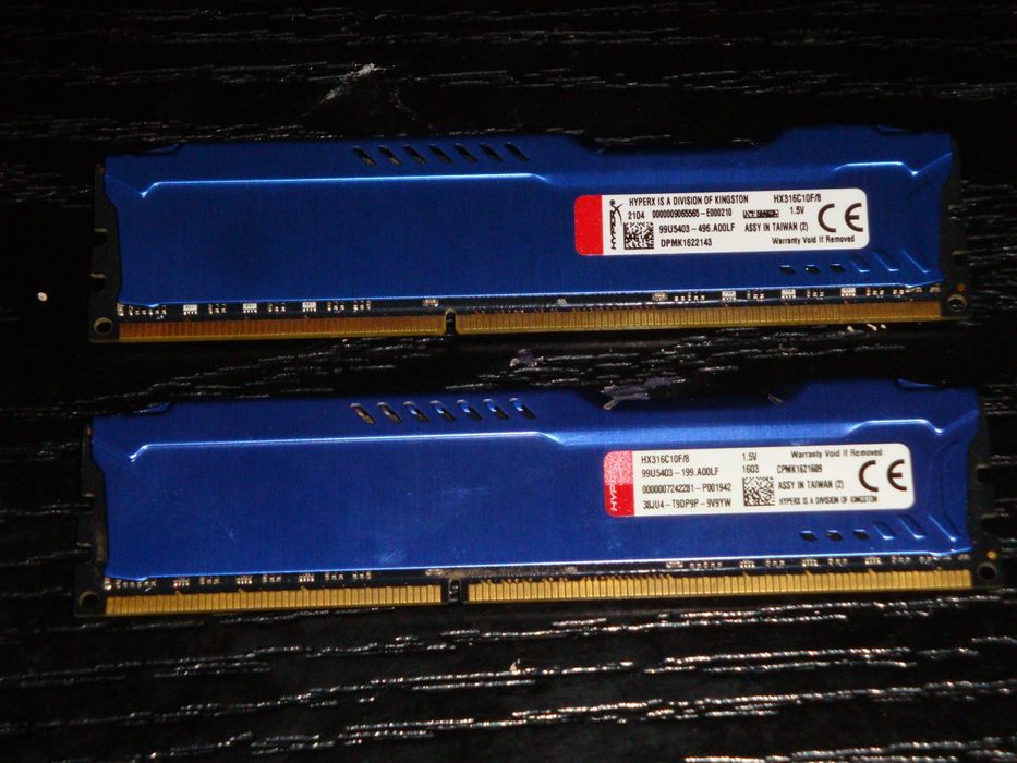 set memorie ram DDR3 1600Mhz Kingston Fury 16GB (2x 8GB) HX316C10F/8