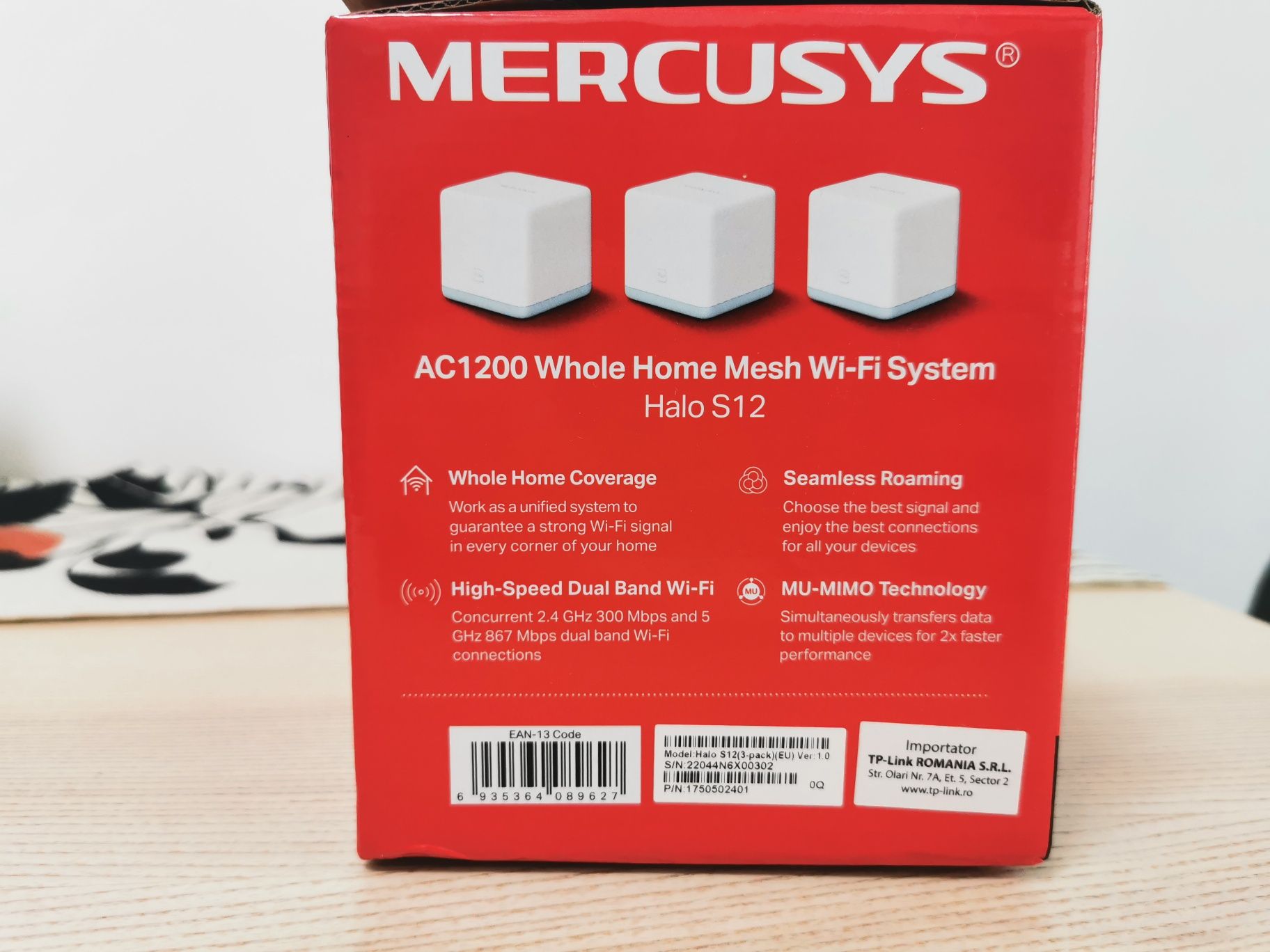 Sistem Mesh wi-fi Mercusys AC1200 Halo S12