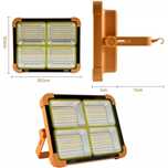 Proiector LED 500W cu Panou Solar CAMPING,PESCUIT