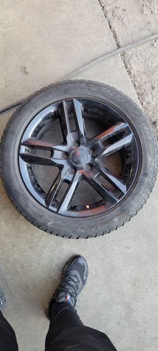 Jante Audi R17 Originale + Cauciucuri Iarnă M+S (98H) | Bonus Incluse!