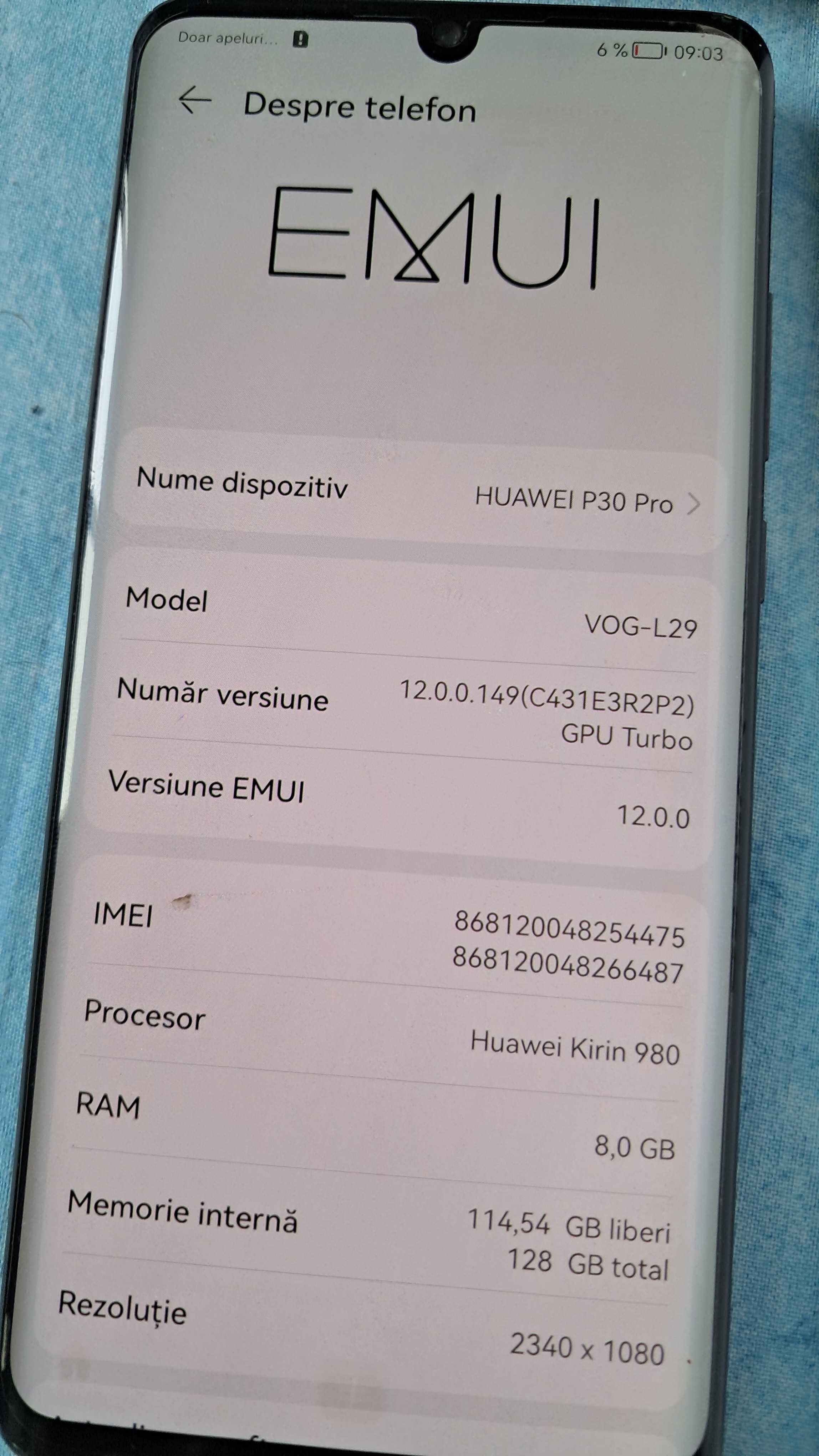 Vand Huawei P30 PRO