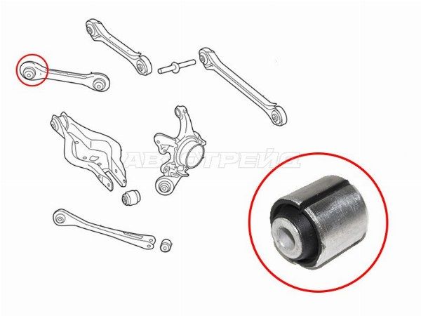 Сайлентблок BMW 1-Series 11-19 / 3-Series 11-19 / 2-Series 14- / 3-Ser