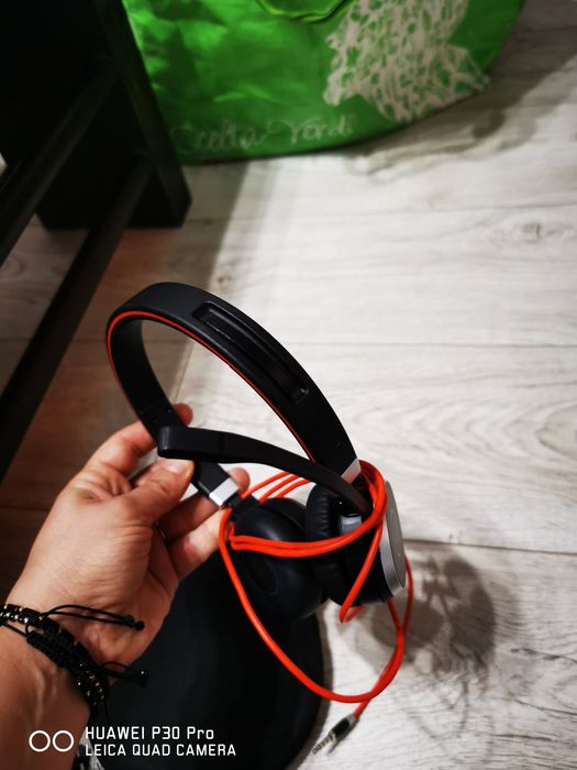 Casti Jabra EVOLVE 40 UC Stereo, Negru/Rosu