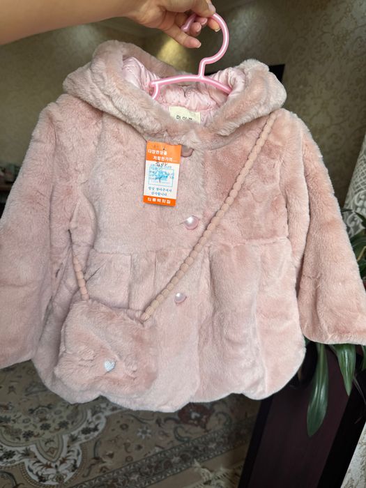 Детская шубка с сумочкой