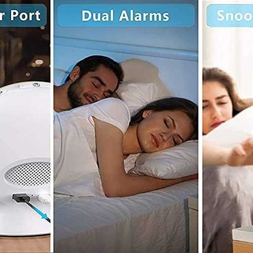 Часовник- лампа с бели звуци, изгрев/ залез и радио COULAX