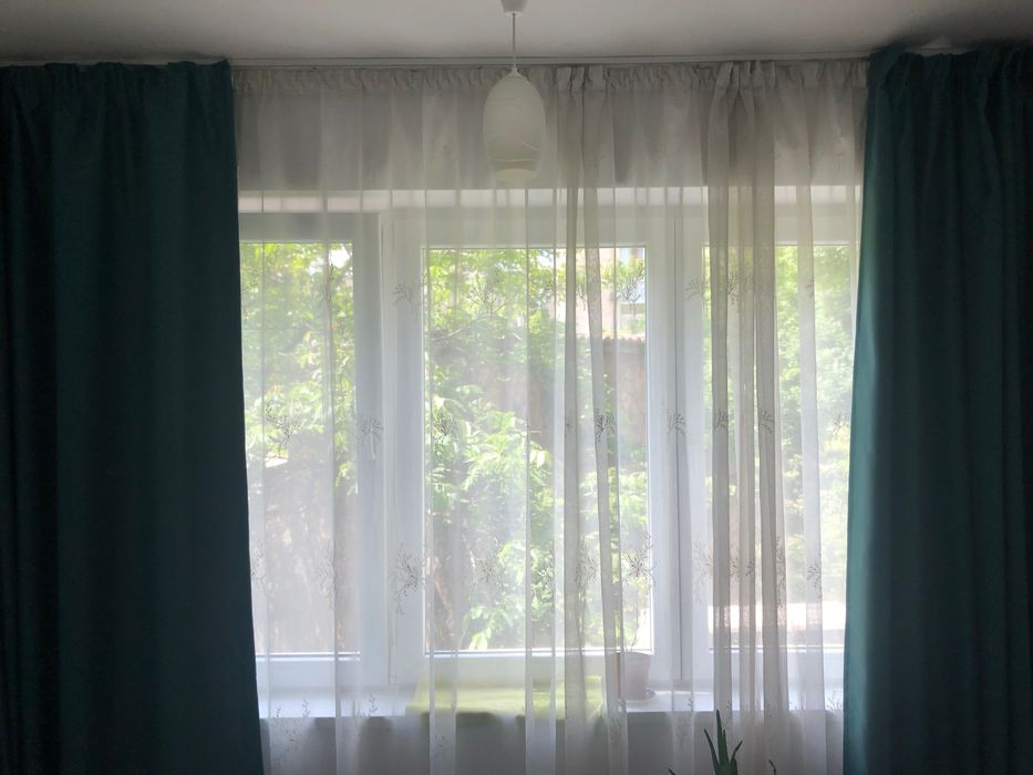 Draperii turcoaz inchis, blackout, elegante