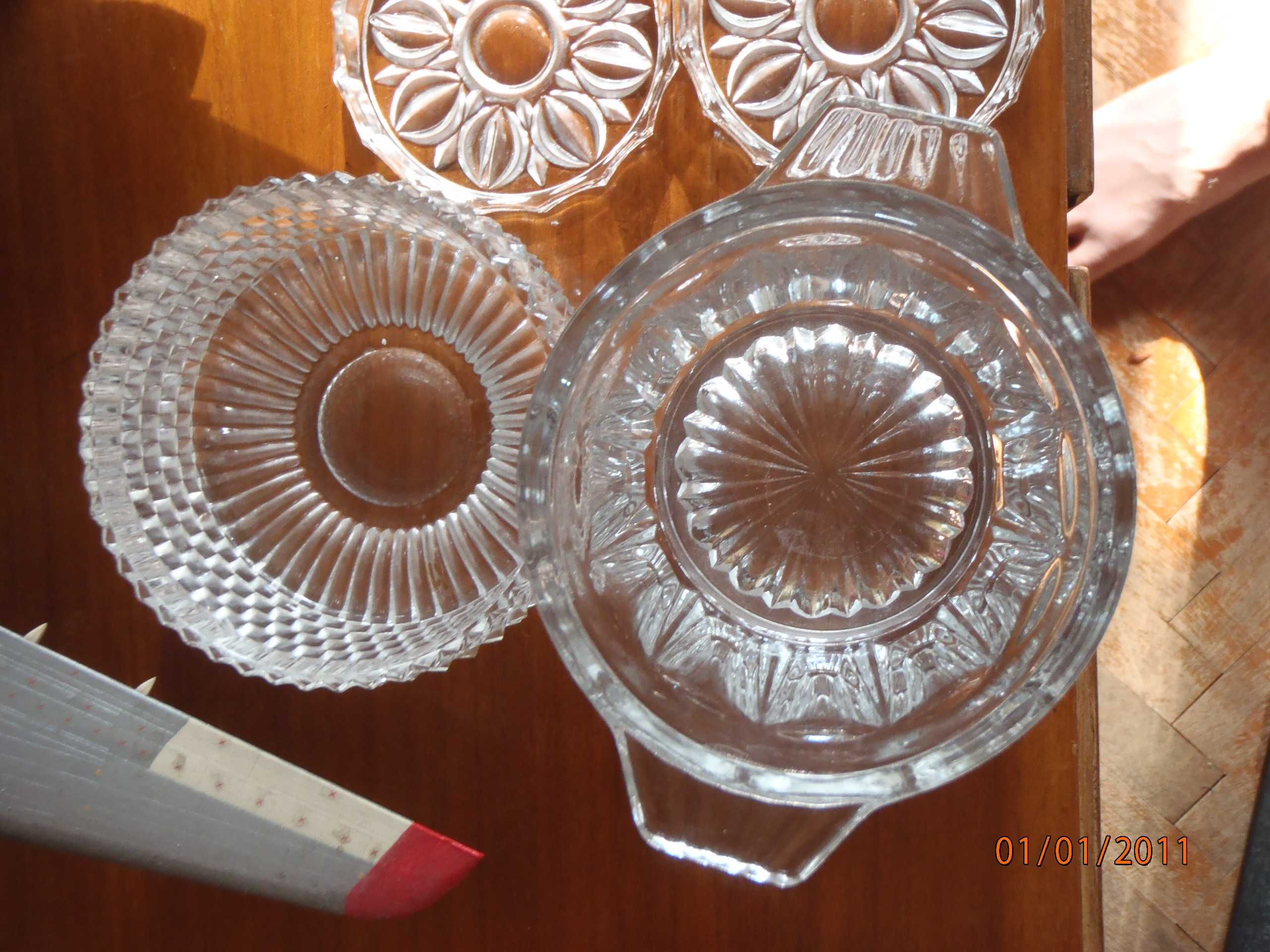 Ретро: кристални сервизи – чаши, чинии - неизползвани