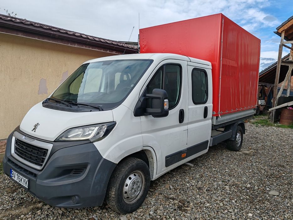 Peugeot boxer 7 locuri și bena de 3 metri 2017 doka