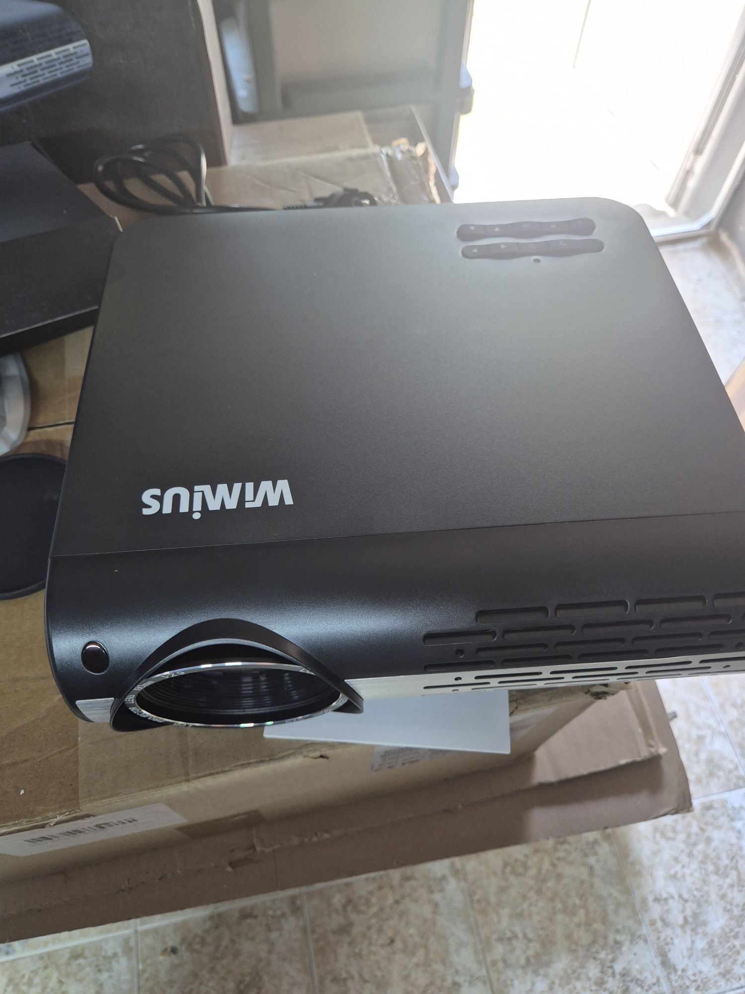 WiMiUS - P20, Native 1080P проектор4K Dolby поддръжка, ±50°трапецовидн