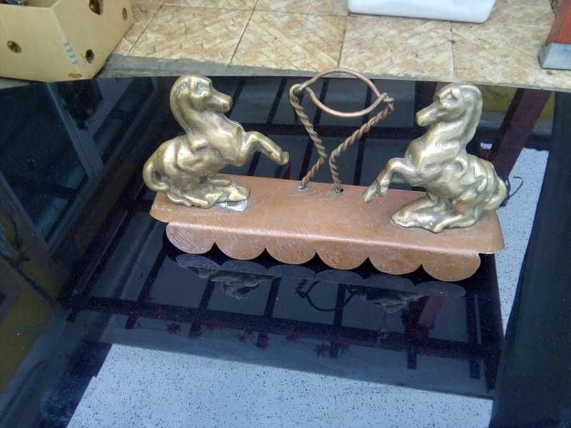 Statuie doi cai din bronz masiv