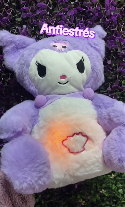 Интерактивна плюшена играчка Дишаща и Музикална Куроми 30см Kuromi