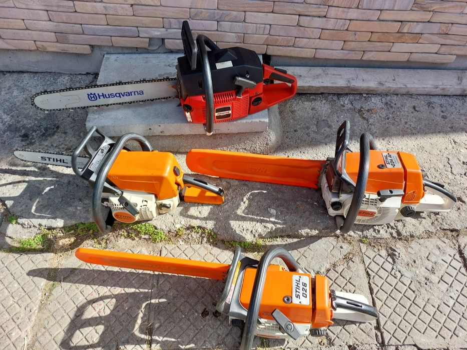 Бензинови верижни триони Jonsered,Stihl 034,Stihl MS 210C Stihl 026