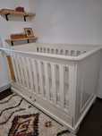 Patut de lemn 70x120 cu saltea inclusa