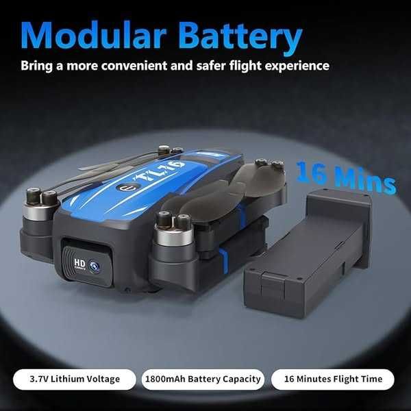 Dronă Toladrone TL16 cu cameră 1080P,  pliabilă , motor fără perii