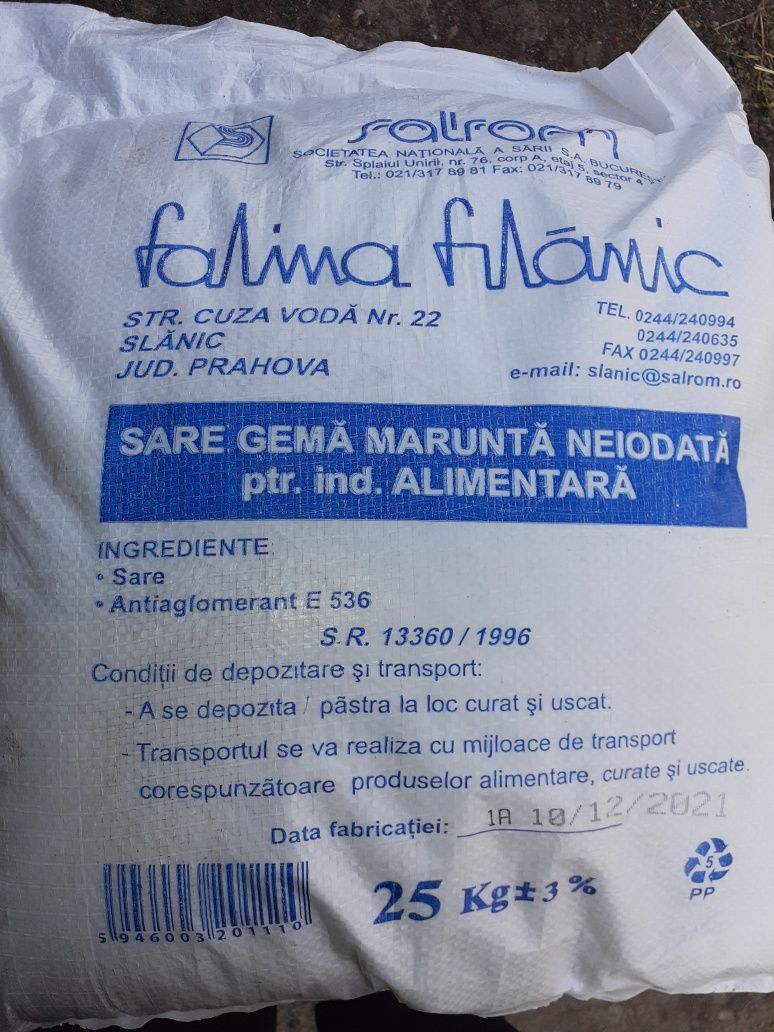 Sare bulgăr!!! 1.30Lei kg